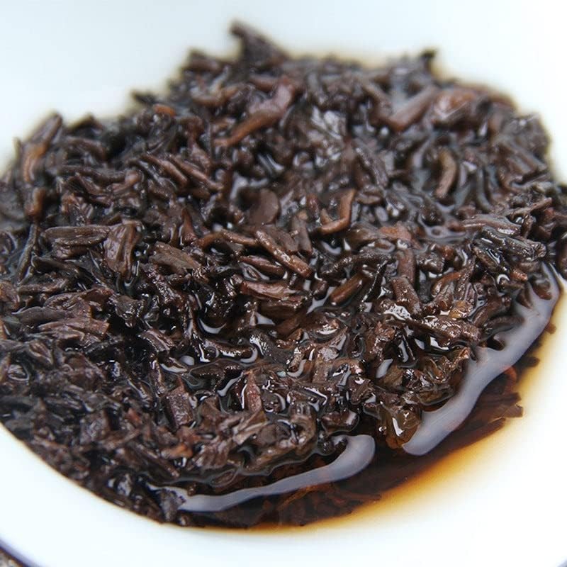 Premium Puerh Tea Ripe Tea “Commemorative” Puerh Tea Cake 357g/12.59oz Yunnan Natural Puerh Tea Black Tea Deliciously Smooth Puerh Tea 生肖纪念普洱茶饼357克云南七子饼茶