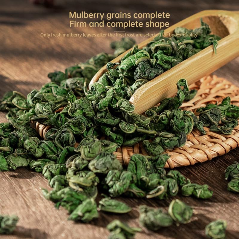 Tong Ren Tang Premium Mulberry Leaf Tea, 100g / 3.52oz Herbal Tea, Natural Sweet Mulberry Leaf Tea After Frost Natural Dry Herbs 南京同仁堂桑叶茶100克