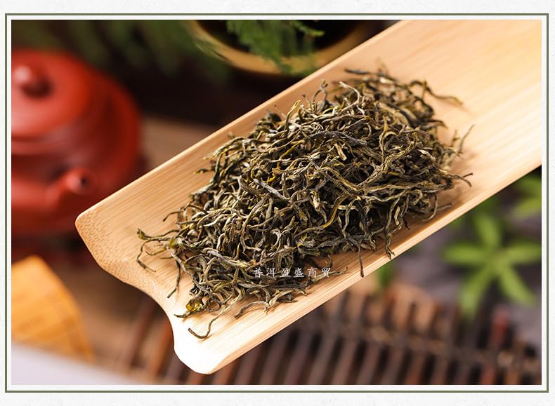 Yunnan Natural and additive-free Green Tea 500g loose Yunnan Mao Feng Strong Fragrance Green Tea 云南新茶生态银丝绿茶散装云南银丝毛峰银丝浓香绿茶