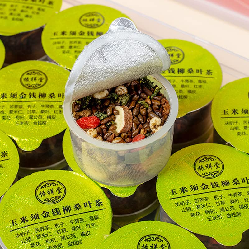 Premium Corn Husk Mulberry Leaf Tea 120g (4.23oz) Cassia, buckwheat tea Combination Chinese Herbal Tea 玉米须青钱柳桑叶茶 小罐养生茶