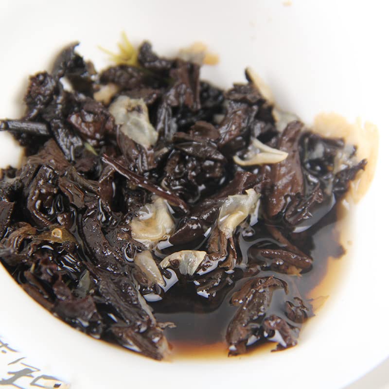 Yunnan Flower Tea Tuo Tea Jasmine Puerh Ripe Tea 500g Combination Herbal Tea Tea Jasmine Puerh Tea cooked tea 小沱茶茉莉花普洱熟茶组合花草茶茶茉莉普洱茶叶500g