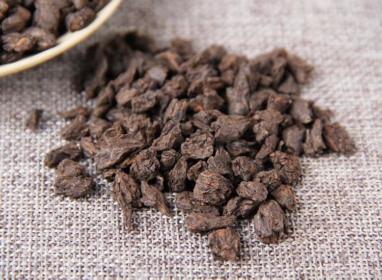 Organic Pu-erh Tea Yunnan Menghai 500g Glutinous Fragrance Tea Fossilized Broken Silver Glutinous Fragrance Ripe Tea Loose Tea Yunnan Black Tea 普洱茶云南勐海 佳品糯香茶化石碎银子 500g 糯米香熟茶