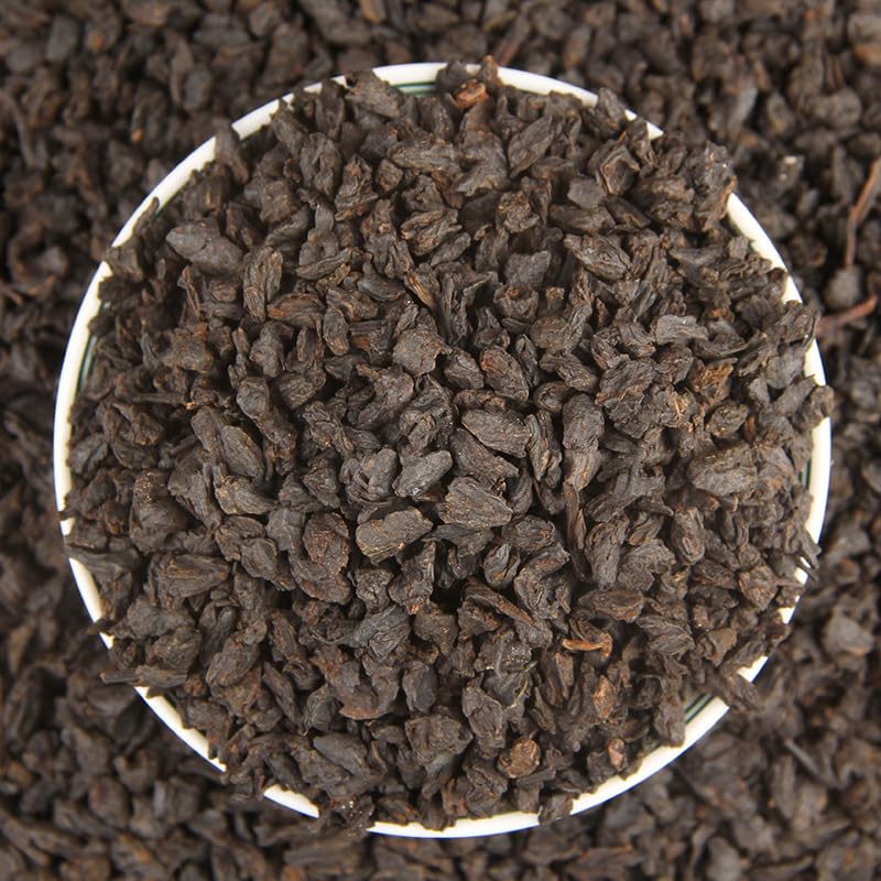 Yunnan Premium Pu'er Broken Silver Tea Fossil 500g Ripe Pu'er Tea Glutinous Rice Fragrance Tea Leaf Material Black Tea 普洱茶糯米香老茶头茶叶料黑茶500g