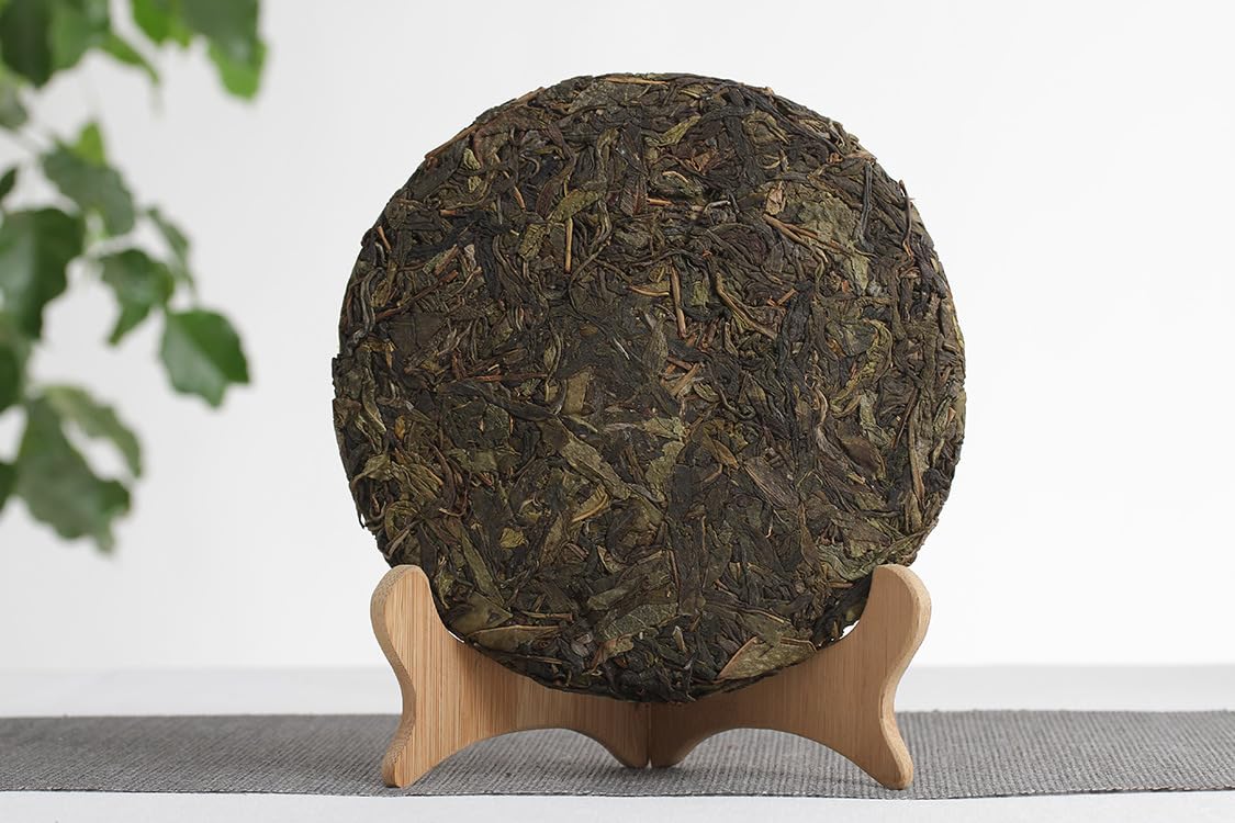 Natural Yunnan Puerh Tea Banzhang Big Leaf Big Tree Old Tree Puerh Raw Cake 357g Qizi Cake Tea Suitable for Long Term Storage 云南普洱茶 班章大叶大树老树普洱生饼 357克