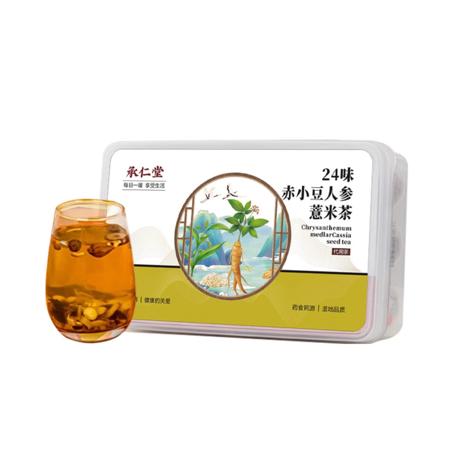 Chinese Herbal Tea 24 Flavors, Barley Tea, Buckwheat Tea, Mulberry Leaf, Ginseng Tea Small Cans Tea Chinese Tea Loose Leaf Tea Health Care 24味赤小豆人参薏米茶女神小罐茶