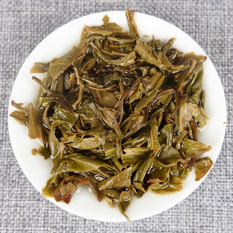 Premium Nannuo Mountain Ancient Tree Puerh Raw Tea Cake Sun-dried Yunnan Tea Puerh Green Cake 357g Additive-free Green Tea 南糯山古树普洱生茶饼 晒青云南茶叶普洱青饼357g