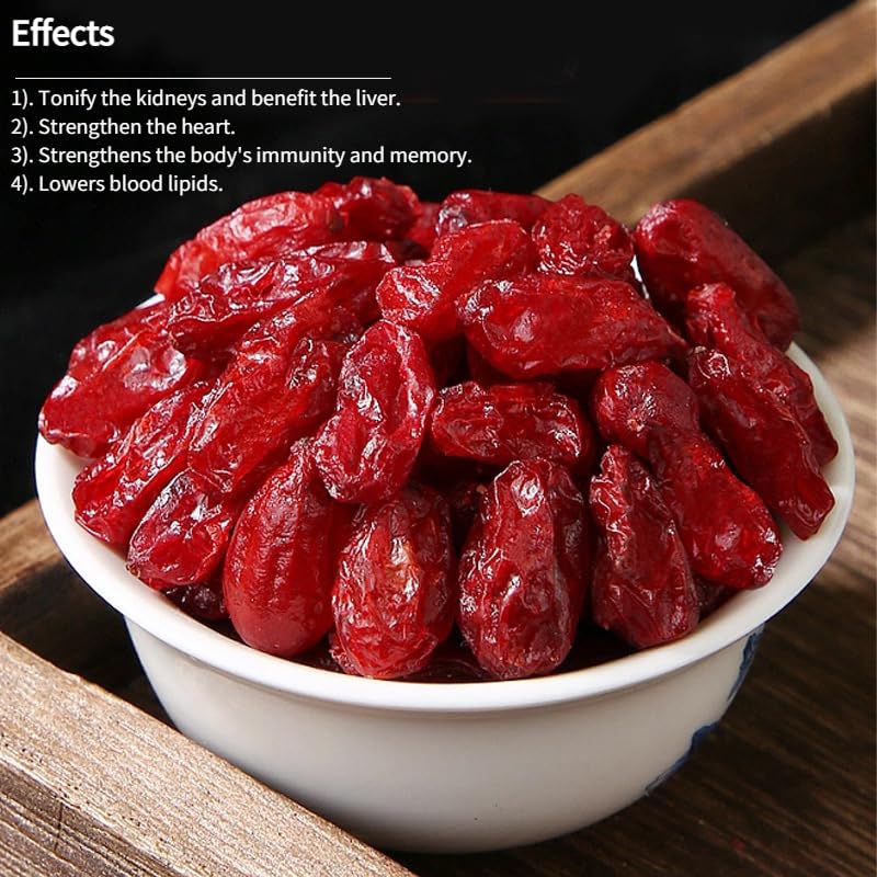 Natural Fruit Chinese Cornus Officinalis for Tea,120g / 4.23oz Healthy and Delicious Herbal Tea 同仁堂山茱萸野生精品山茱萸120克