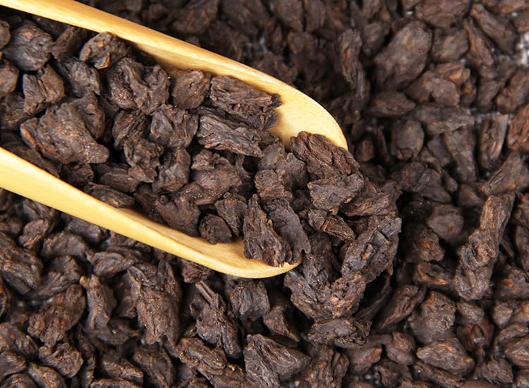 Organic Pu-erh Tea Yunnan Menghai 500g Glutinous Fragrance Tea Fossilized Broken Silver Glutinous Fragrance Ripe Tea Loose Tea Yunnan Black Tea 普洱茶云南勐海 佳品糯香茶化石碎银子 500g 糯米香熟茶