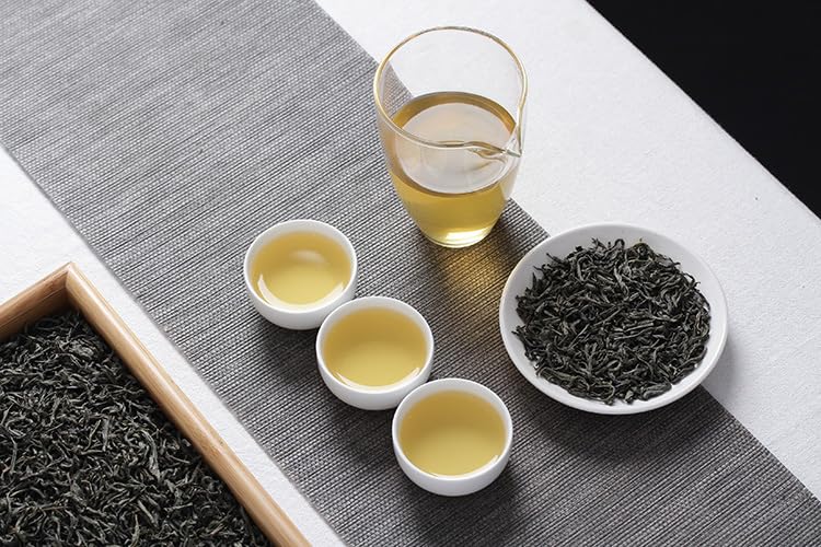 Yunnan Pu'er Loose Early Spring Large Leaf Green Tea Zhengmei(No.1) 500g Natural and Additive-free Dian Green 早春云南普洱散装大叶种绿茶茶叶蒸酶 500克滇绿