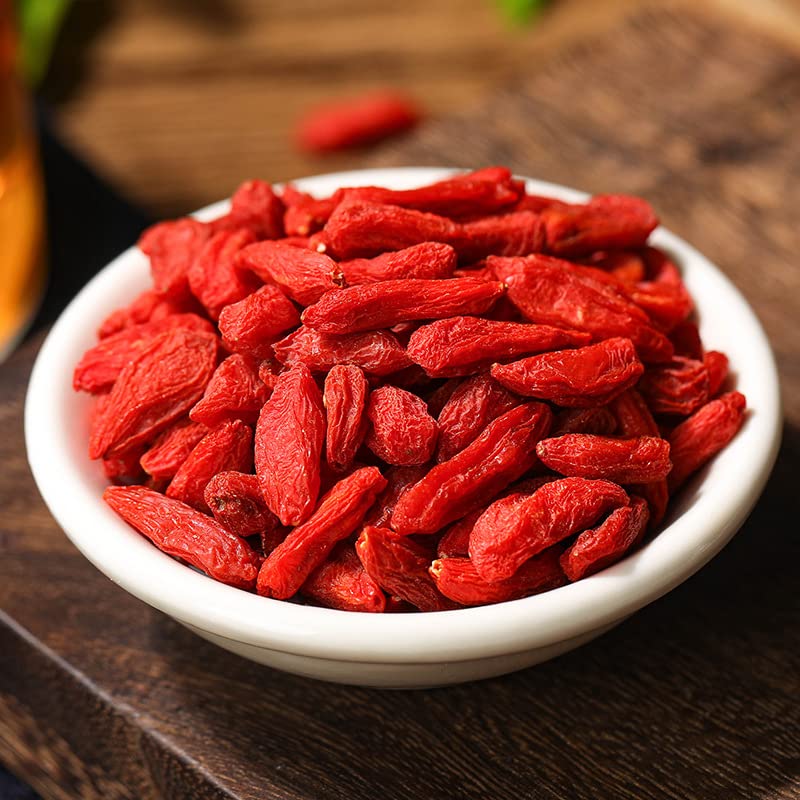 Chinese Wolfberry 5.29oz Non-GMO and Vegan Goji Berries Canned 150g Can Be Combined with Black Goji Berry Cinnamon Red Dates 枸杞 可搭黑枸杞桂圆红枣