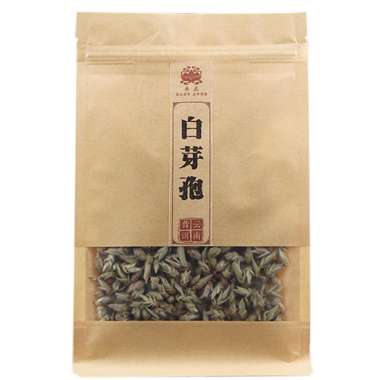 Yunnan Natural and Additive-free Bud Spore Puerh Loose Tea Bright White Bud 150g Bud Tea Loose Tea Baged 明前白芽苞茶散茶150g袋装