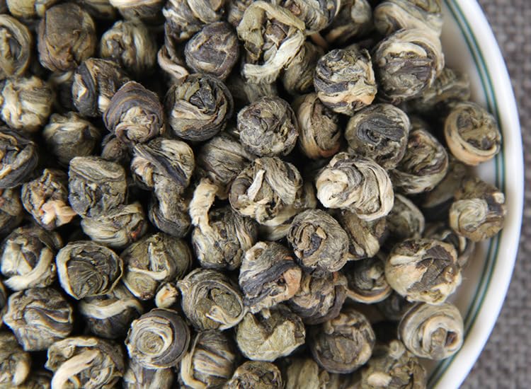 Natural Chinese Tea Jasmine Tea Fragrant Pearl Dragon Ball Hydrangea Tea loose Premium Strong Aroma Green Tea 500g 茉莉花茶香珠龙珠绣球2023新茶散装特种浓香型绿茶500g