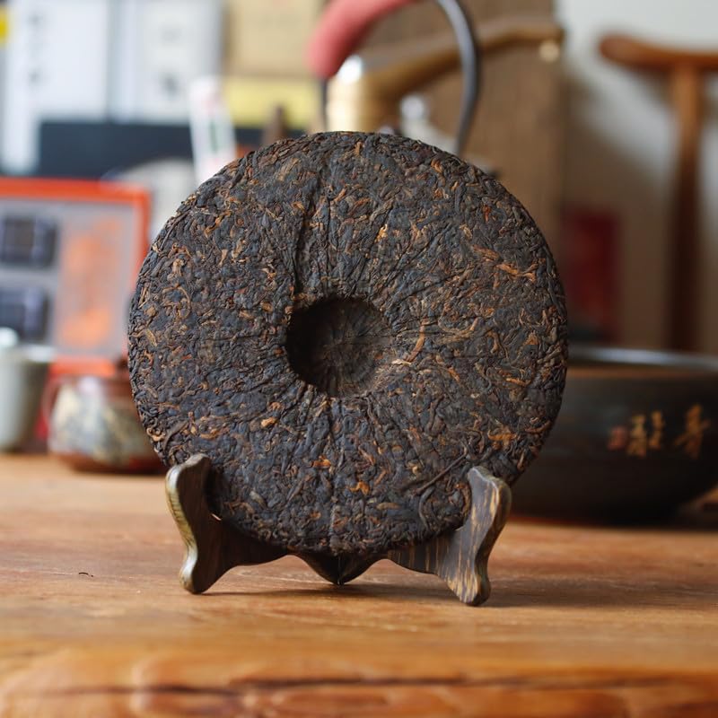 Natural Without Additives Yunnan Puerh Tea Ripe Tea Qizi Cake Imperial Brown Black Tea 357g Healthy and Delicious Black Tea 云南普洱茶熟茶 七子饼 御品布朗黑茶357克1饼