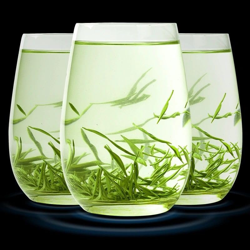 Natural Chinese Tea Mingqian Mao Jian Tea High Mountain Tender Buds Strong Aroma Steeping Type Green Tea Canister Gift Box 250g 天然中国茶 明前毛尖 高山嫩芽 香气浓郁 蒸压型绿茶 罐装礼盒 250g