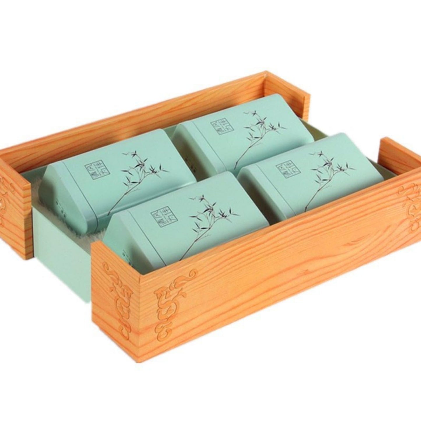 Premium China Bright Green Tea White Tea Gaofeng Type White Tea Taste Fresh Magnolia Flower Scented Tea Gift Boxed 明前绿茶白茶高凤型白茶滋味鲜爽玉兰花香茶礼盒装250克茶叶