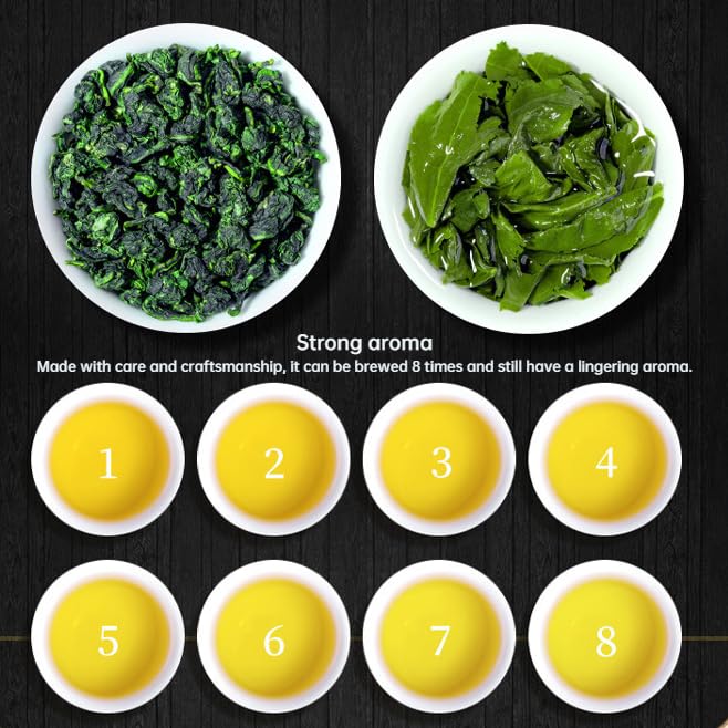 Fujian, China Anxi Natural and additive-free Tieguanyin Orchid Fragrance Strong Oolong Tea Canned Tea 250g 安溪铁观音茶叶新茶浓香型正宗高山乌龙茶福建安溪茶罐装250g