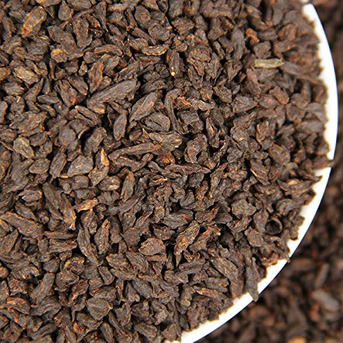 Organic Puerh Tea Ripe Tea Fossil Broken Silver Puerh Loose Tea 500g Gnocchi Tea Fossils Aged Fermented Yunnan Black Tea 普洱茶熟茶 碎银子普洱老茶头散茶500g 糯米香茶化石