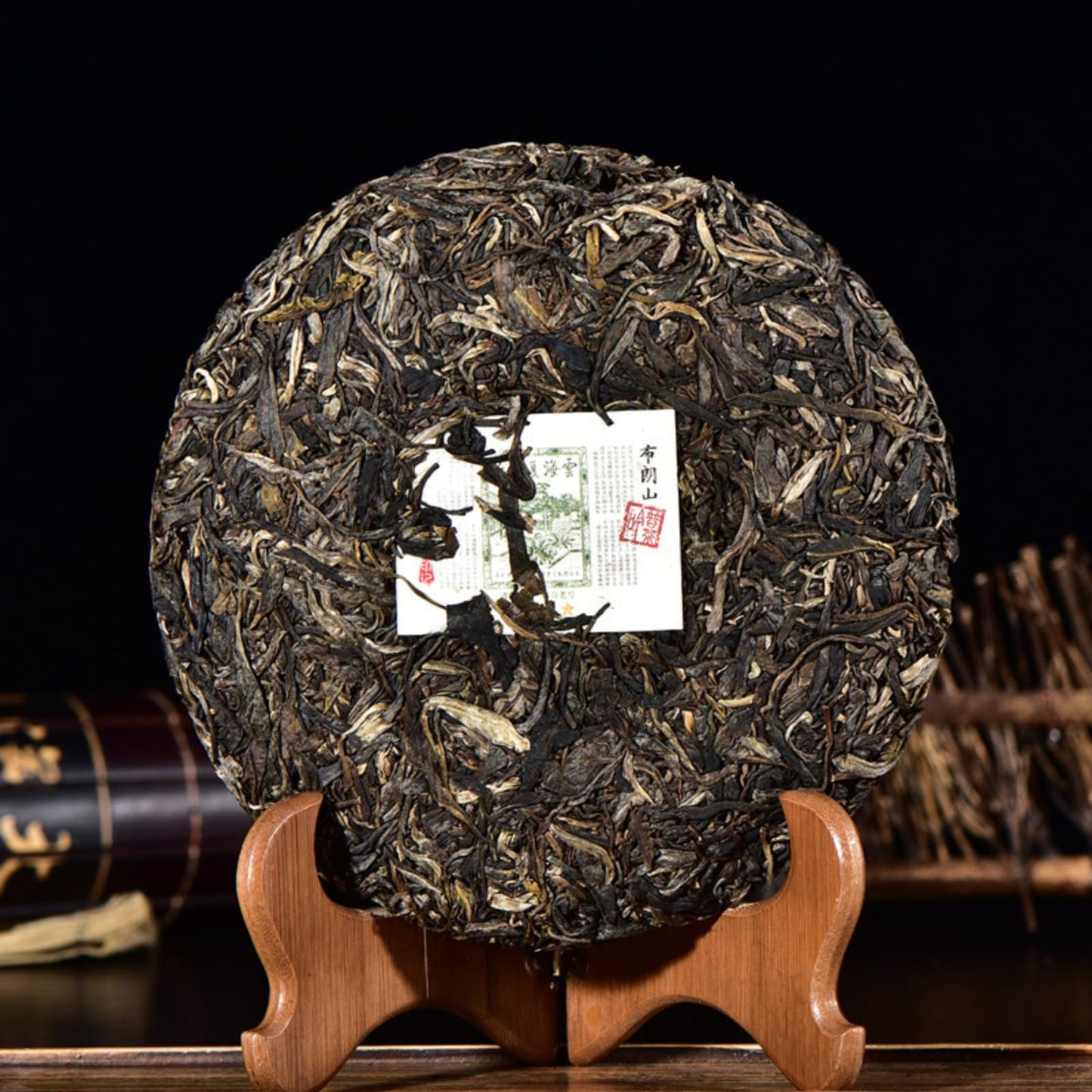 Premium Yunnan Puerh Tea Organic Yunhai Renaissance Brown Mountain Raw Tea Green Tea Yunnan Qizi Cake Tea 357g Puerh Cake Tea Deliciously Smooth 云南普洱茶 云海复兴号 布朗山生茶 云南七子饼茶 357g