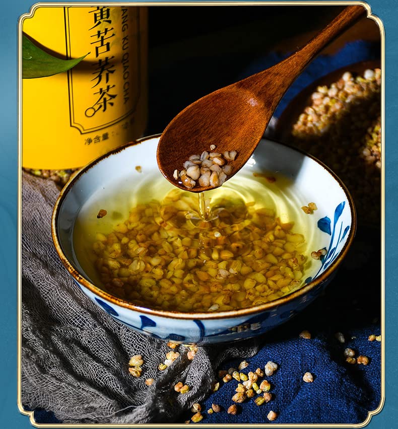 Yellow Buckwheat Tea Canned Buckwheat Tea 5.29oz Sichuan Daliang Mountain Buckwheat Tea Chinese Health150g Herbal Tea for Restaurants 大凉山苦荞茶罐装