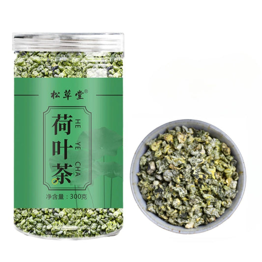 Canned Lotus Leaf Tea Granules Weishan Lake Lotus Leaf Tea Dried Lotus Leaf Tea 300g Herbal Tea 荷叶茶罐装颗粒微山湖干荷叶茶