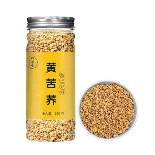 Yellow Buckwheat Tea Canned Buckwheat Tea 5.29oz Sichuan Daliang Mountain Buckwheat Tea Chinese Health150g Herbal Tea for Restaurants 大凉山苦荞茶罐装