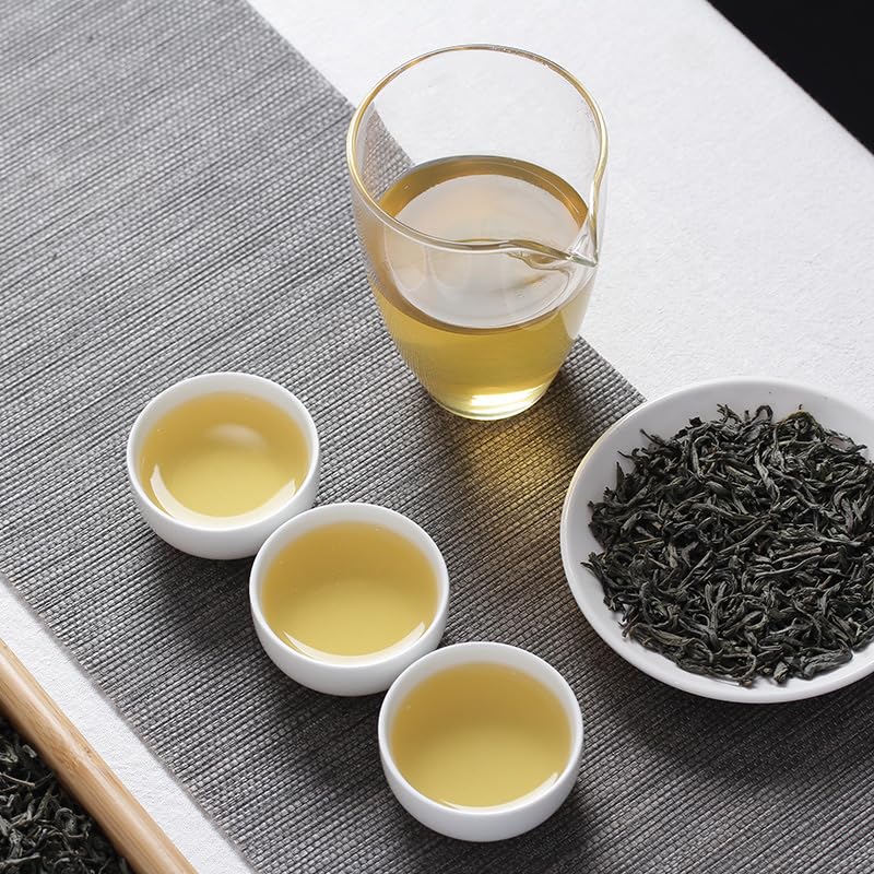 Yunnan Pu'er Loose Early Spring Large Leaf Green Tea Zhengmei(No.1) 500g Natural and Additive-free Dian Green 早春云南普洱散装大叶种绿茶茶叶蒸酶 500克滇绿