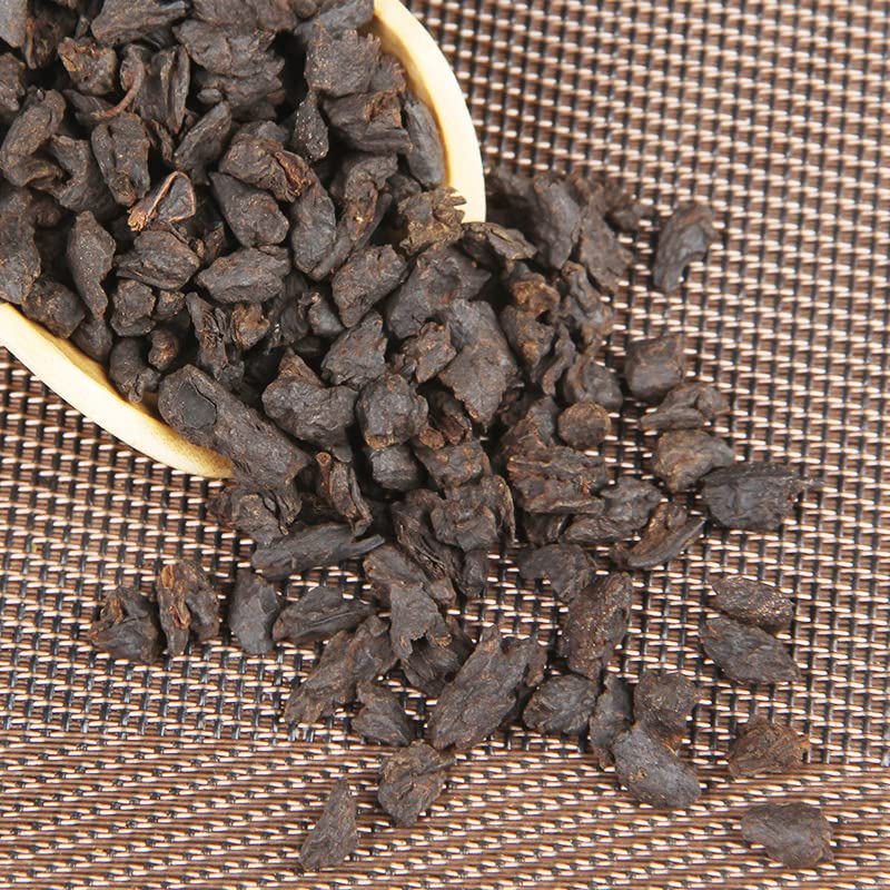Fossilized Glutinous Tea Fossilized Tea Puerh Tea Ripe Tea Bulk Tea Ancient Tree Broken Silver Tea 500g Loose Yunnan Black Tea 糯米香茶化石茶叶普洱茶熟茶散装茶古树碎老茶头银子