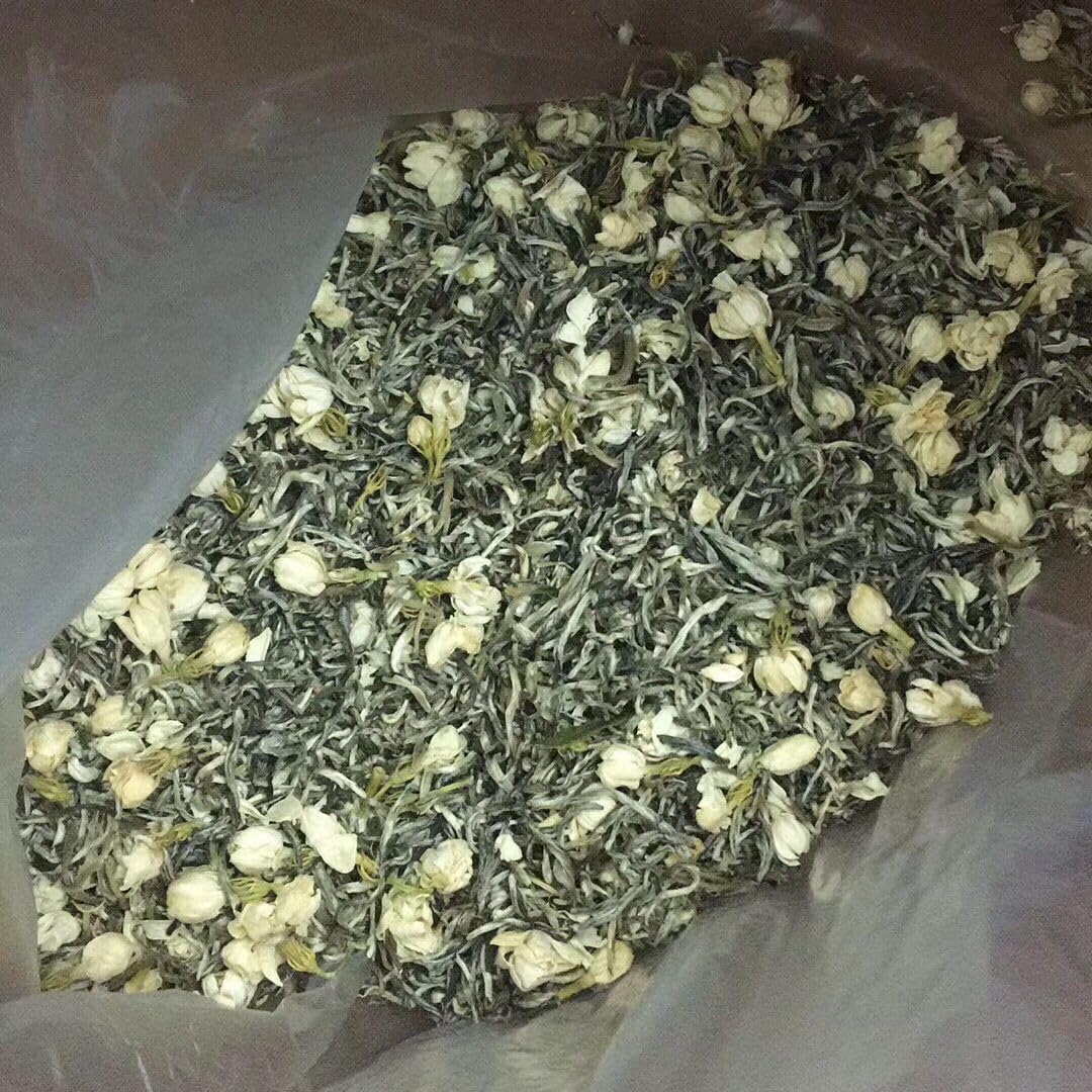 Premium Organic Jasmine Tea Green Tea 500g(250g*2) Strong Fragrance High Mountain Jasmine Tea loose Tea 茉莉花茶新茶绿茶浓香型高山手采小针王茉莉花茶