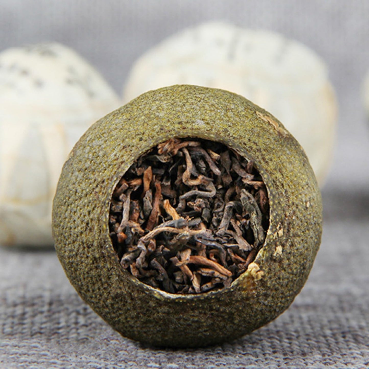 Delicate Tea Gift Xinhui Xiaoqingkan 500g Puerh Tea Tangerine Puerh Tea Green Citrus Puerh Tea Xinhui Chen Pi Ripe Tea Cooked tea 新会小青柑普洱茶桔普茶青柑普茶新会陈皮熟茶500g