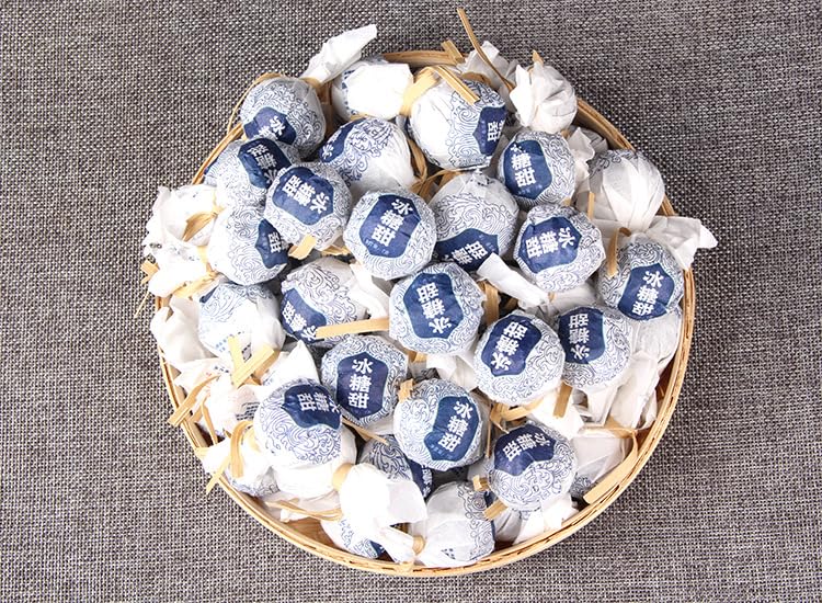 Premium Iceland Ancient Tree Puerh Tea Organic Pure Tea Small Tuo Tea Longzhu Green Tea Ice Sugar Sweet Raw Tea Puerh Tea Iceland Sweet 冰岛古树纯料沱茶龙珠小粒高浓冰糖甜生茶500g普洱茶冰岛甜