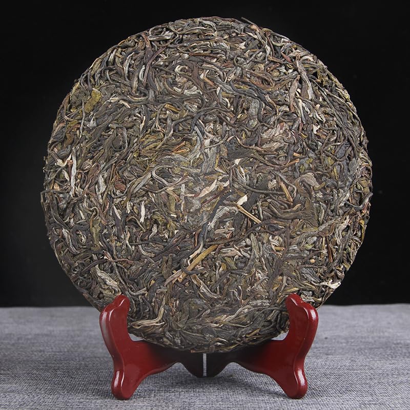 Natural Without Additives Puerh Tea Yunnan Old Tree Banzhang Pu'er Tea Raw Tea Premium Chenxiang Qizi Cake Raw Pu'er Tea Leaves Special Banzhang Old Tree 357g Green Tea 云南老树班章普洱茶生茶陈香七子饼生普洱茶