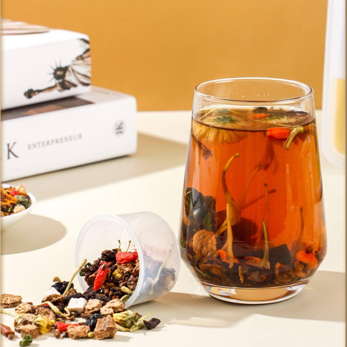 Tea of The Week for Women's Tea Small Can Health Tea Combination Chinese Herbal Tea Goji Berries 97.5g (3.43oz) Corn Husk Tea 一周茶 女神茶 小罐养生茶 伴手礼 组合茶 菊花枸杞赤小豆玉米须