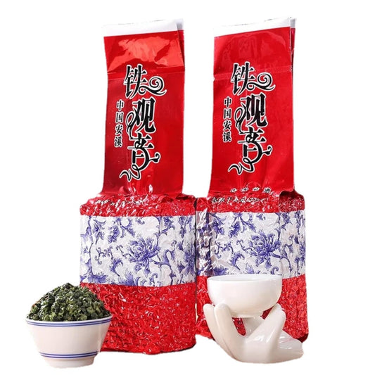Premium Anxi Tieguanyin 500g (250g*2) loose Tea Strong Aroma 1725 High Mountain Oolong Tea 新茶安溪铁观音散装茶叶浓香型1725高山乌龙茶500克装