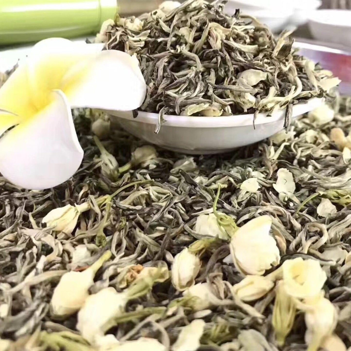 Premium Organic Jasmine Tea Green Tea 500g(250g*2) Strong Fragrance High Mountain Jasmine Tea loose Tea 茉莉花茶新茶绿茶浓香型高山手采小针王茉莉花茶