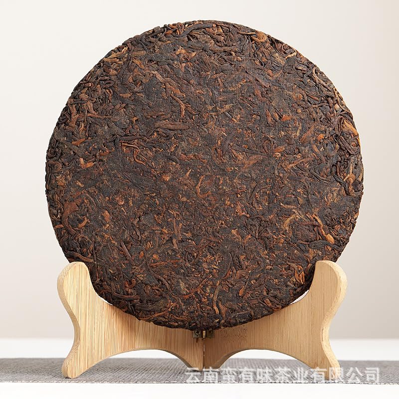 Natural Without Additives Puerh Tea Yunnan Puerh Tea 357g Banzhang Old Tree Cake Puerh Ripe Tea Rich and Aromatic Black Tea from China云南普洱茶 357克班章老树饼茶 普洱熟茶