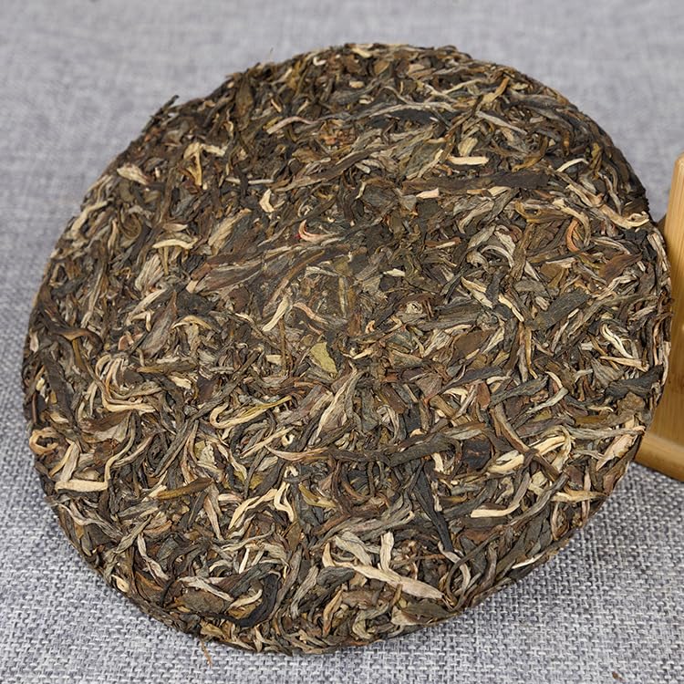 Premium Nannuo Mountain Ancient Tree Puerh Raw Tea Cake Sun-dried Yunnan Tea Puerh Green Cake 357g Additive-free Green Tea 南糯山古树普洱生茶饼 晒青云南茶叶普洱青饼357g