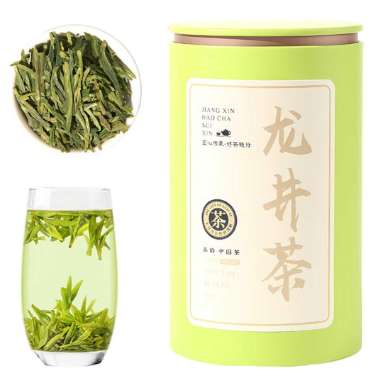 Premium Mingqian First Grade Longjing Strong Fragrance Tender Buds Spring Tea Canned 125g Loose Green Tea 明前一级龙井浓香型嫩芽正宗春茶叶罐装125g