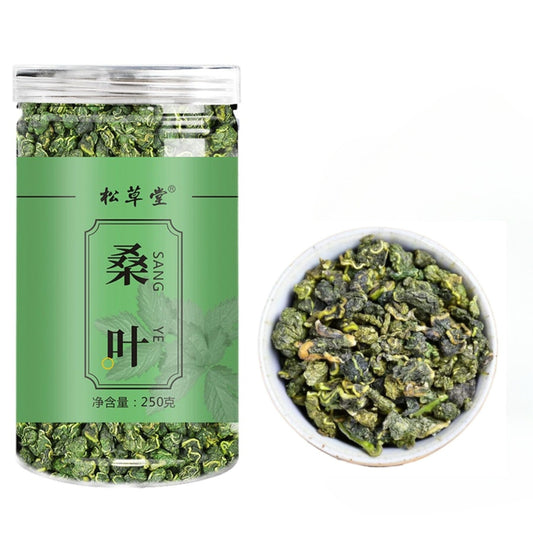 Herbal Tea Mulberry Leaf Tea 250g Mulberry Leaf Tea After Frost Canned Granular Mulberry Leaf Tea 霜后桑叶茶