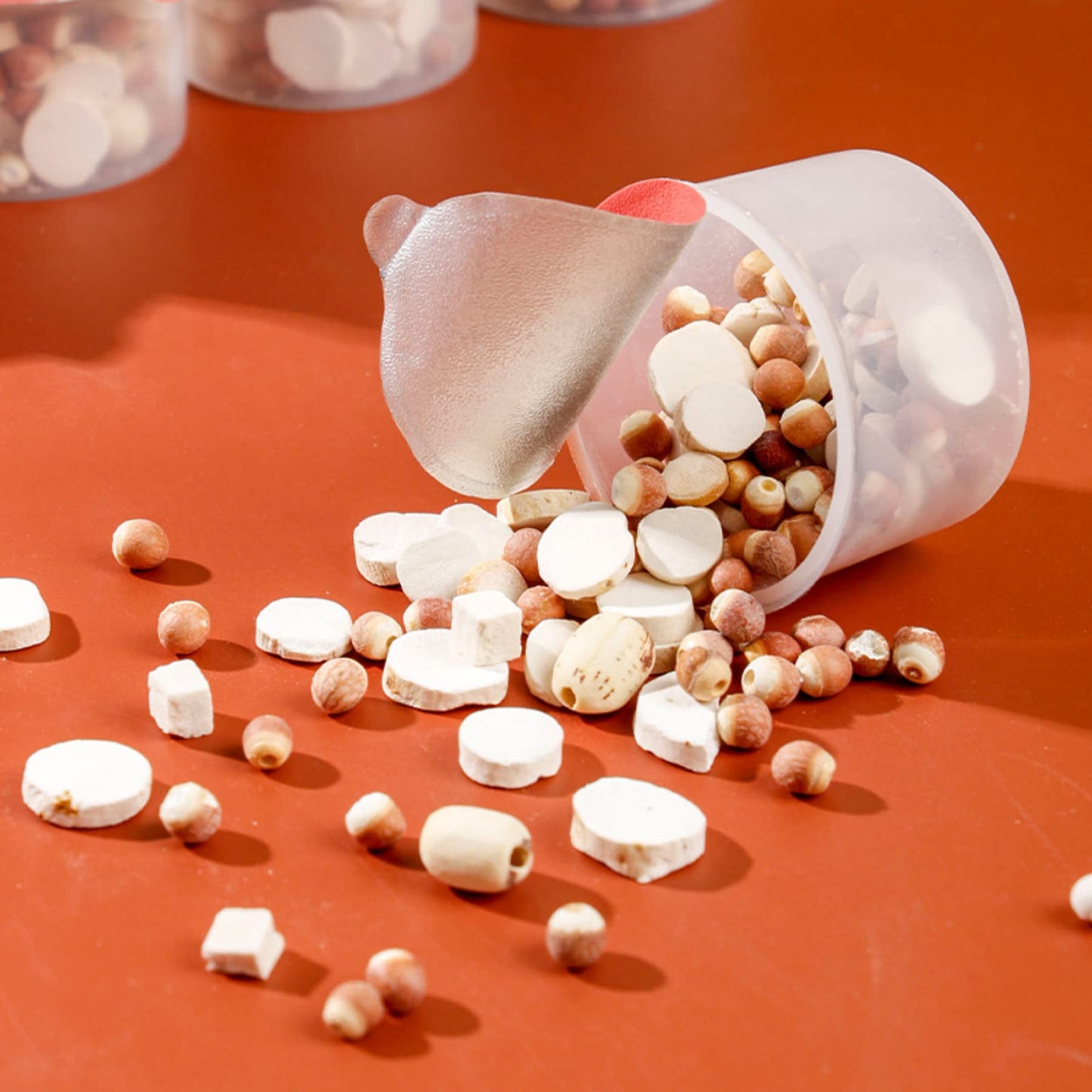 Premium Small Can Herbal Tea Lianzi, Yam, Barley Tea Combination Chinese Herbal Tea Loose Leaf Tea四神汤小罐养生花草茶 莲子 山药 大麦茶