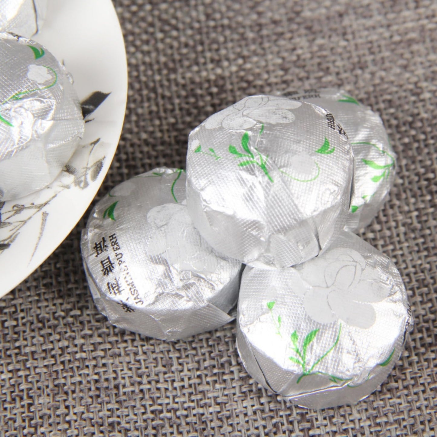 Yunnan Flower Tea Tuo Tea Jasmine Puerh Ripe Tea 500g Combination Herbal Tea Tea Jasmine Puerh Tea cooked tea 小沱茶茉莉花普洱熟茶组合花草茶茶茉莉普洱茶叶500g