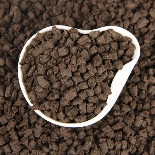 Yunnan Natural and Additive-free Aged Puerh Tea 500g Menghai Jujube Fragrance Tea Fossil (Broken Silver) Jujube Fragrance Laochatou Ripe Tea 云南陈年普洱茶勐海枣香茶化石(碎银子)枣香老茶头熟茶500g