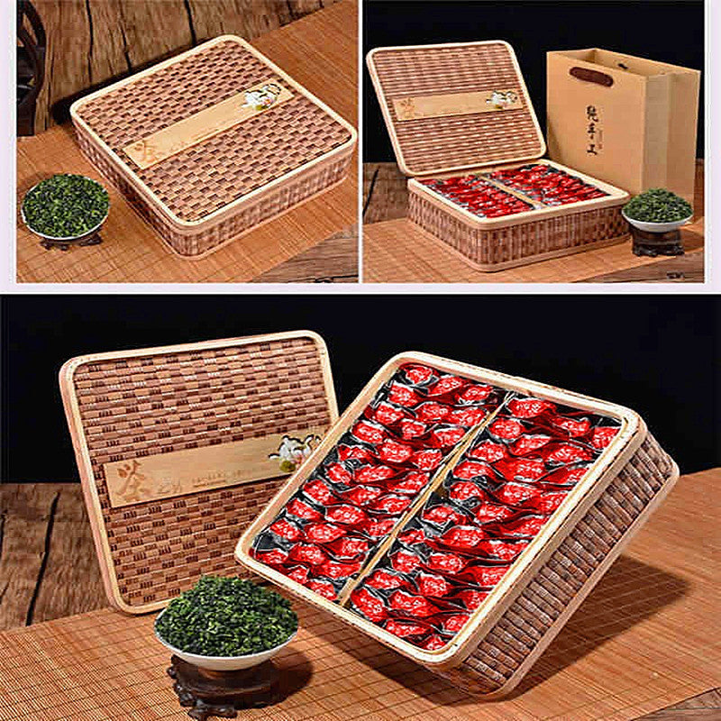 Natural Chinese Tieguanyin Tea Gift Box 500g High Mountain Tea Gift Set Oolong Tea Green Tea 铁观音新茶礼盒装500克高山茶铁观音