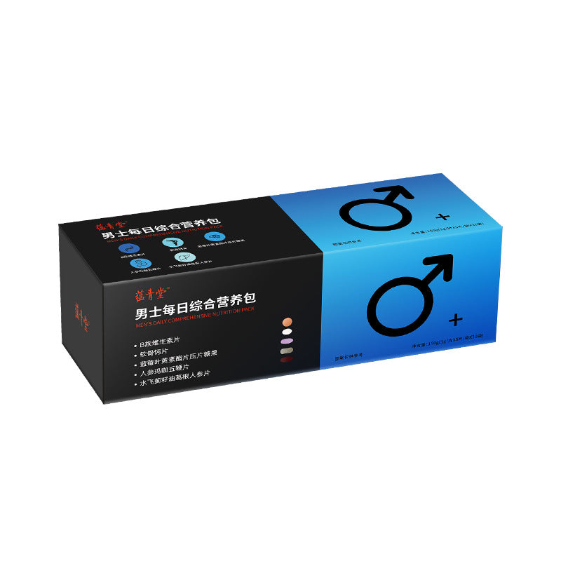 Premium Tongrentang Daily Nutrition for Men, Men's Multivitamin Dry Care Tablets, Ginseng & Maca Tablets Nutritionally Selected. Easy To Carry Around.