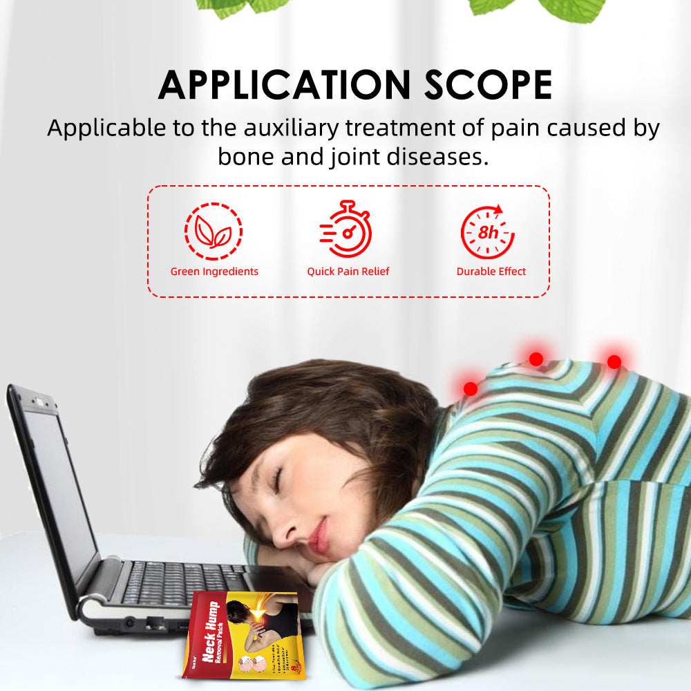 3 Packs,Neck Hump Patch / pain caused bybone and joint diseases 20g (8pcs/bag)*3 颈部肿胀富贵包膏药贴