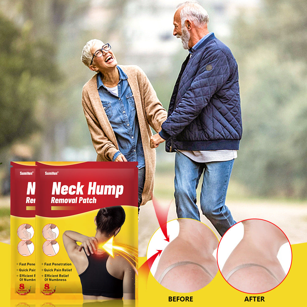3 Packs,Neck Hump Patch / pain caused bybone and joint diseases 20g (8pcs/bag)*3 颈部肿胀富贵包膏药贴