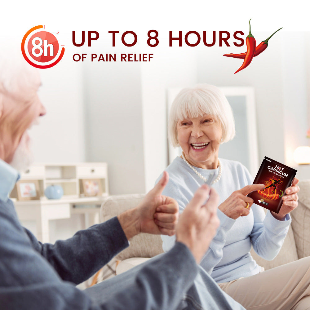 Hot Capsicum Pain Relief Patch, Bruises, sprains, bruises, pain relief, sports and fitness must-have 跨境辣椒贴镇痛膏药跌打扭伤淤青止痛运动健身必备 K16101