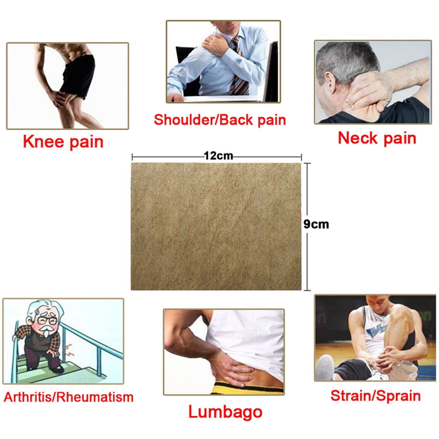 3 Packs, Omnipotent King Paste, Neck, Shoulder, Waist and Leg Paste (8pcs/bag)*3 全能王贴颈肩腰腿膏药贴膏药