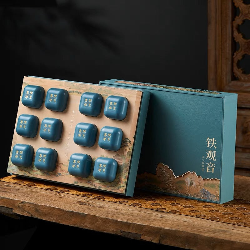 Premium Anxi Original Tieguanyin Tea 180g High Mountain Orchid Rhyme Traditional Craftsmanship 1725 Tieguanyin Small Can Gift Tea 新茶铁观音安溪 高山兰花韵传统手作1725铁观音小罐礼茶