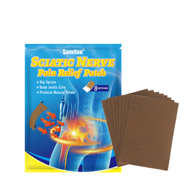 3 Packs, Sciahig Nnerds Hip Spraine, Body loints Caree Pain Relief Patch (8pcs/bag)*3 坐骨神经止痛贴久坐群体臀胯不适