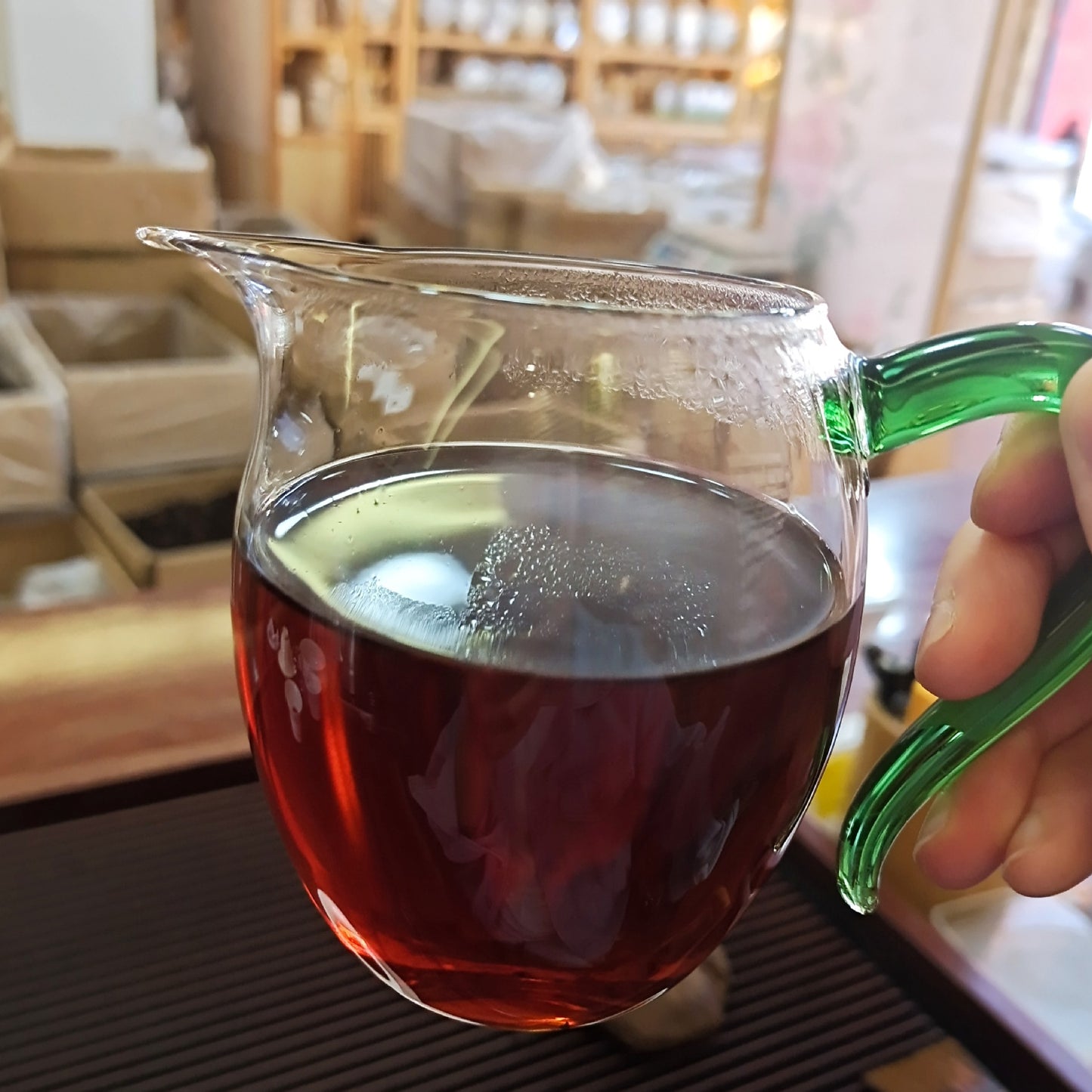 Natural Without Additives Puerh Tea Aged Yunnan Puerh Ripe Tea Chinese Tea QiZi Tea 357g Puerh Tea Cake Balck Tea 云南普洱茶七子饼熟茶 2013年普洱黑茶 357克